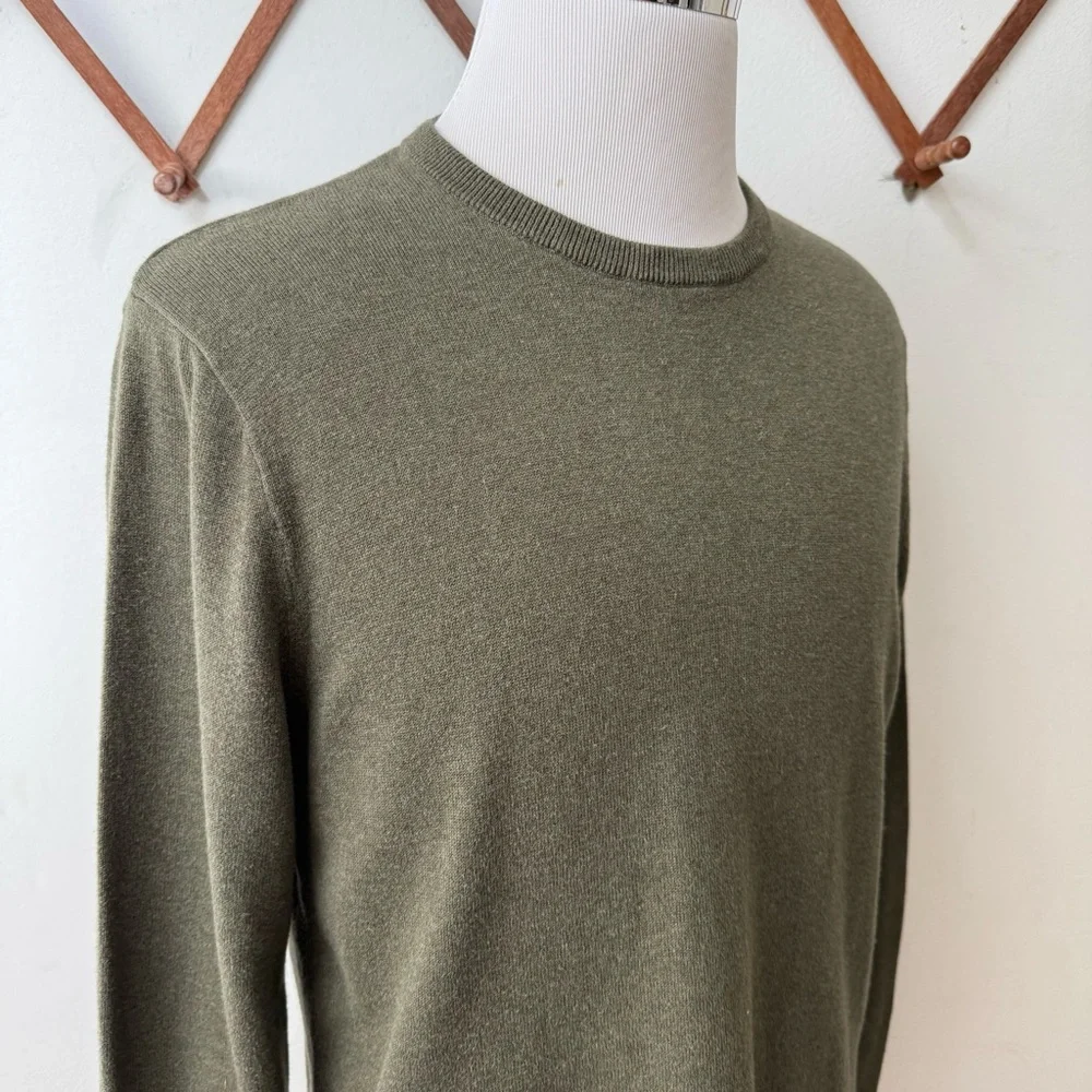 J. Crew Green Cotton Pullover